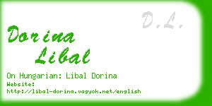 dorina libal business card
